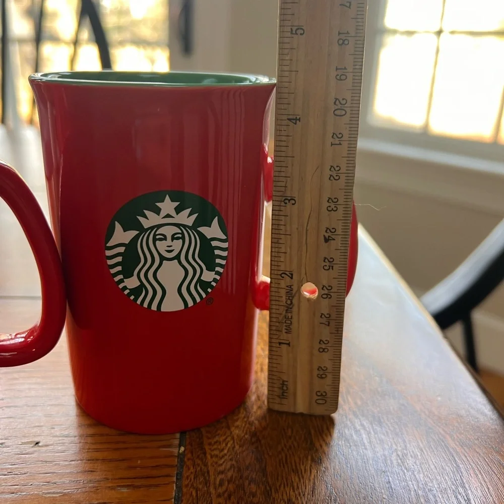 Starbucks Red Ceramic Mugs Holiday  - Pair - Picture 6 of 6